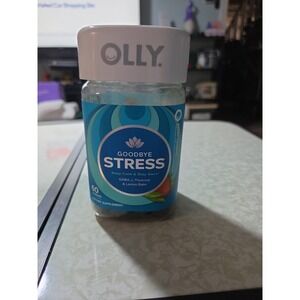 OLLY Goodbye Stress Gummy, GABA, L-Theanine, Stress Relief, 60 Count EXP 11/26